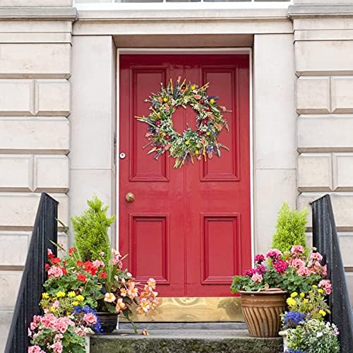 Texas Wildflower Wreath for Front Door Decorations 1