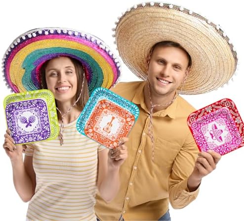 Fiesta Party Supplies Kit for 48 Mexican Celebration Plates Napkins Decor