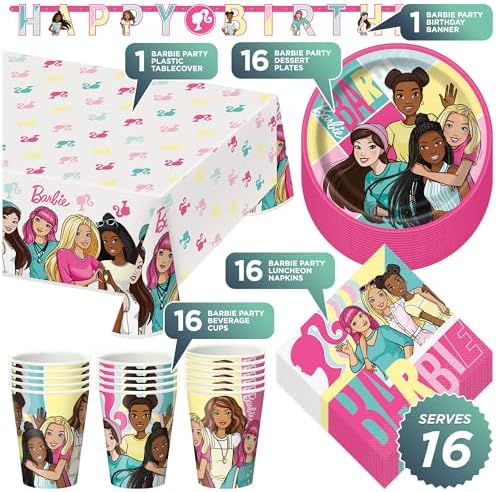 Barbie and Friends Pink Birthday Party Set 1