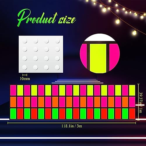 Mixweer Neon Dance Floor 118x39 Inch Party Decor