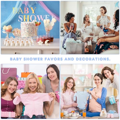 50 Set Baby Shower Favors Lavender Moon Star Soaps with Cards
