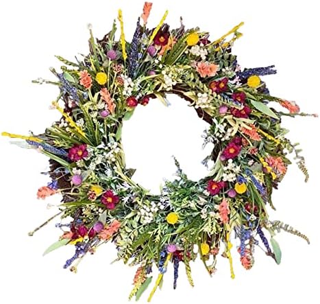 Texas Wildflower Wreath for Front Door Decorations 1