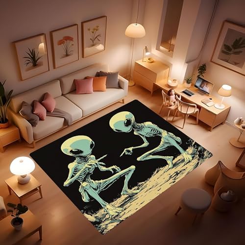 Alien Rug with Humorous Alien Accusation Design 24x36 Inch Area Rug