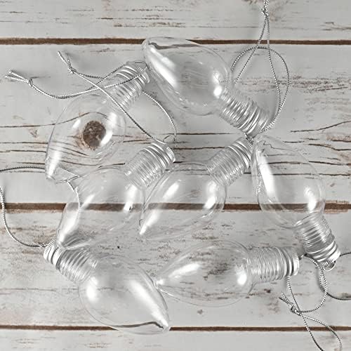 RND Toys Clear Fillable Lightbulb Ornaments - Pack of 24 1