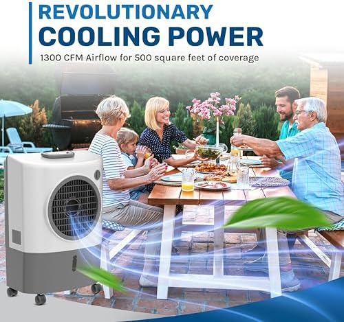 Hessaire Portable Evaporative Air Cooler 1300 CFM