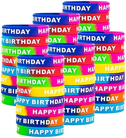 ARTLYMERS Happy Birthday Rubber Bracelets 8 Styles 1