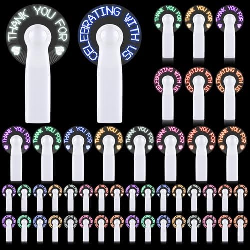 48 Pcs Mini Portable Handheld Fans Bulk For Guests