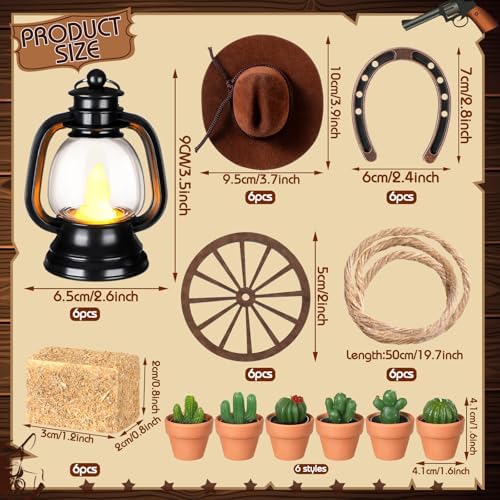 Ferraycle 48 Pcs Western Party Decor Set