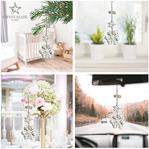 Crystal Decor Iridescent Flower Suncatcher