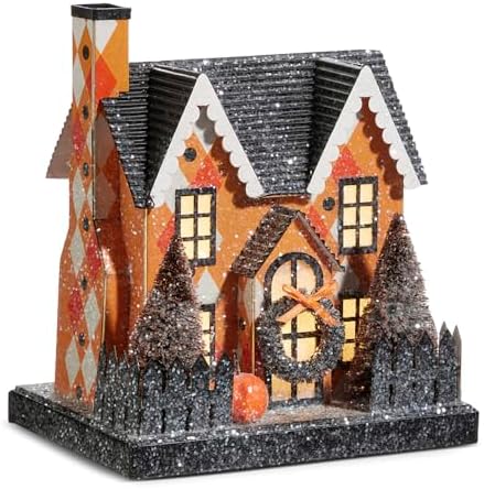 Raz Imports Lighted Halloween Party House Figurine 75 Inch