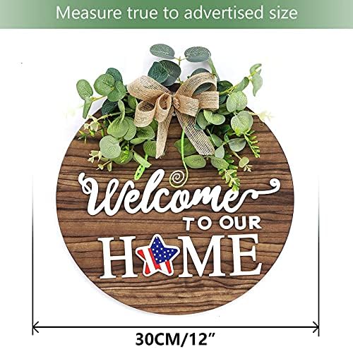 Interchangeable Seasonal Welcome Sign for Front Door