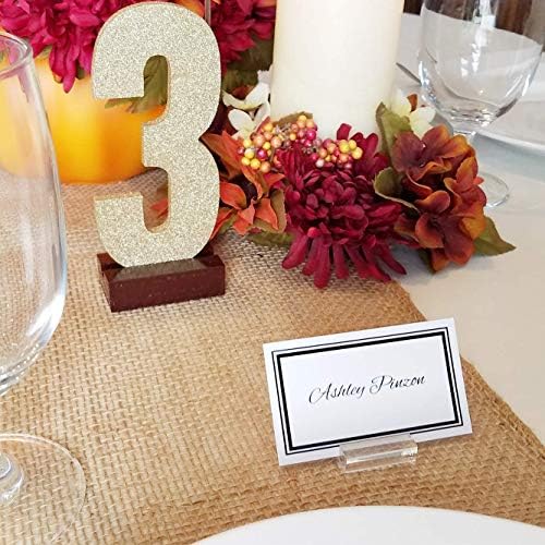 OnFireGuy 24pcs Acrylic Place Card Holders Display Stands