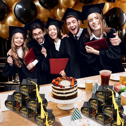 ISKYBOB 40Pcs Graduation Gift Boxes with Tassels
