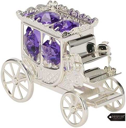 Matashi Princess Carriage Ornament with Crystals 1