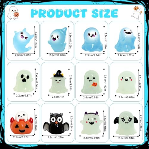 38 Pcs Adopt a Ghost Halloween Party Favors Set 1