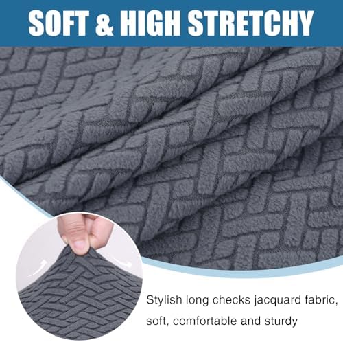 Smiry Waterproof Sofa Cushion Covers 3PC Grey 1