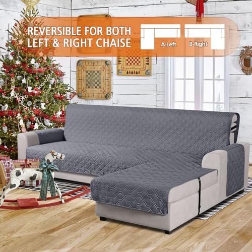 Vansofy Reversible L Shaped Sofa Slipcover for Pets