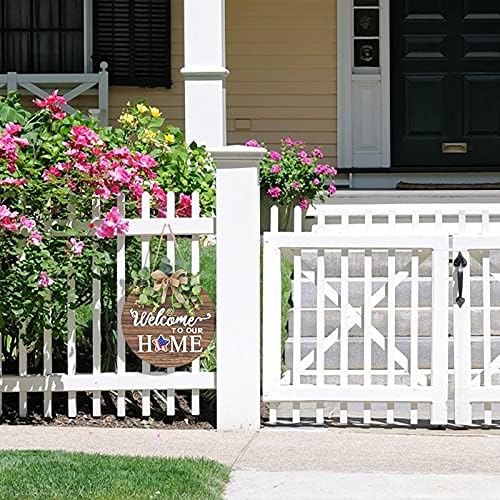 Interchangeable Seasonal Welcome Sign for Front Door