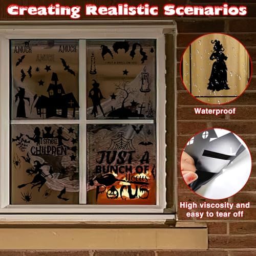 99PCS Hocus Pocus Decorations Halloween Window Stickers