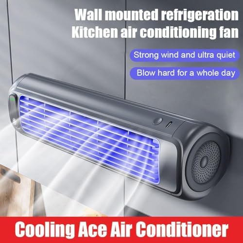 Portable Air Conditioner Cooling Fan with 3 Speeds and LED Display