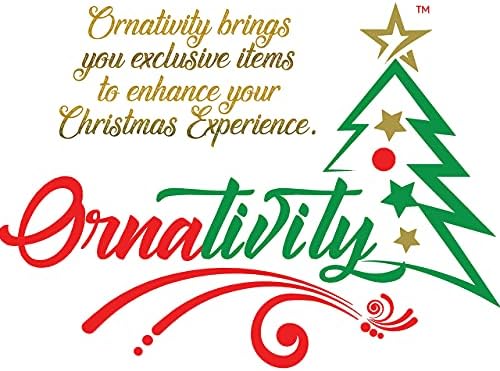 Ornativity Silver Glitter Reindeer - 12 Inch Pack of 2