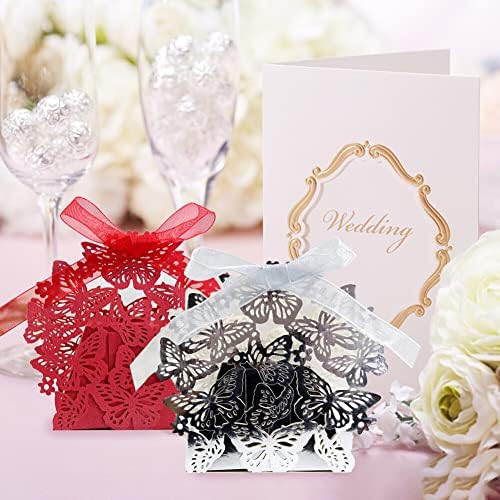 EUBUY 50pcs Butterfly Candy Boxes for Party Favors