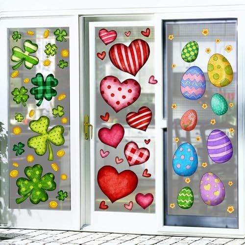 Ivenf Holiday Window Clings Set 9 Sheets