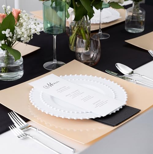 PLASTICPRO 32 Piece Plastic Dinner Plates Set
