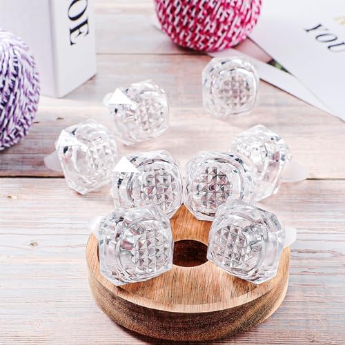 Hicarer 8 Piece LED Light Up Diamond Ring Set