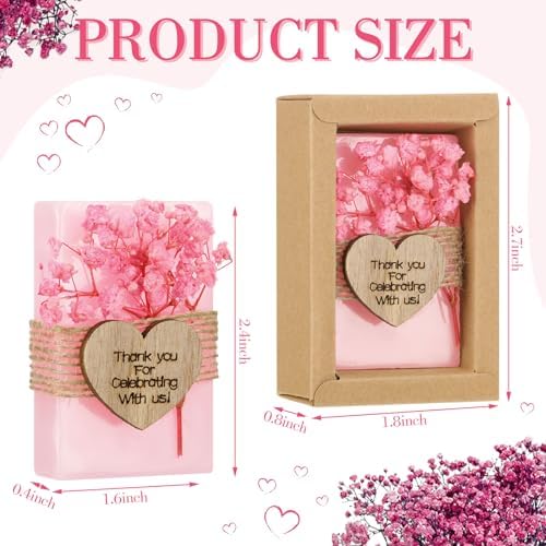 Demissle 30 Pcs Handmade Scented Soap Wedding Favors