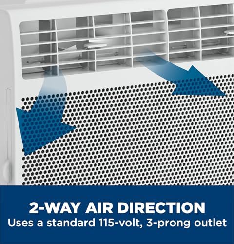 GE 5000 BTU White Window Air Conditioner Unit for Small Rooms