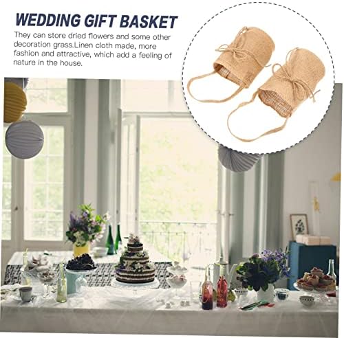2Pcs Wedding Linen Storage Baskets for Party Photo Props 1