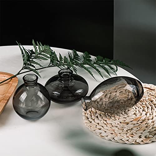 Mini Glass Vase Set 3 Pieces Tall 12 24 36 Inches Hand Blown
