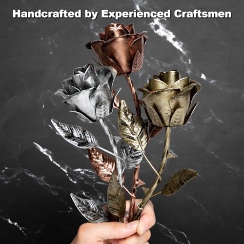 7 Year Anniversary Copper Rose Gift for Her and Him 1