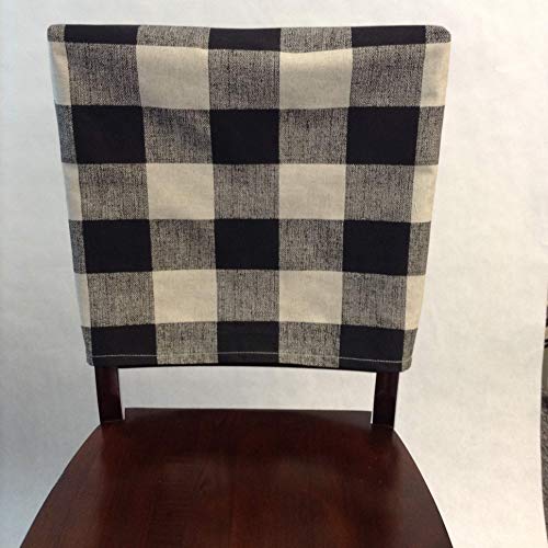 Custom Plaid Chair Slipcover in Buffalo Checkered Design