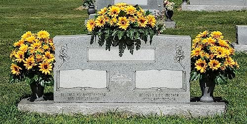 Sympathy Silks Artificial Sunflower Cemetery Flowers 1