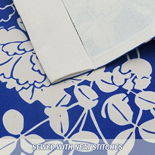 LIGICKY Japanese Style Thick Noren Curtain Door Hanging Tapestries Blue Chrysanthemum