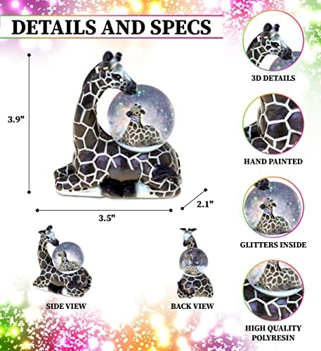 COTA Global Giraffe Snow Globe Decor - 45mm