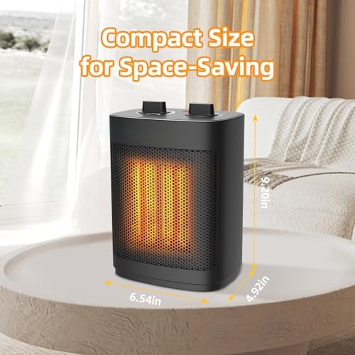 WEWARM 1500W Portable Space Heater with Thermostat