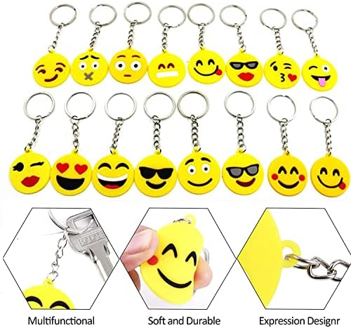 64 Pack Mini Emoticon Keychain Plush 1