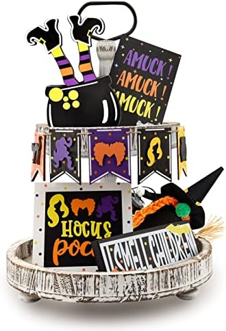 Hocus Pocus Decor Set - Halloween Tiered Tray Display