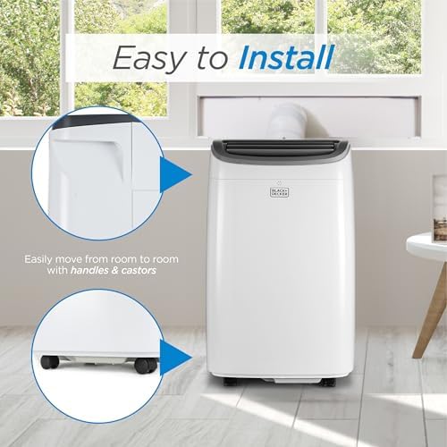 BLACKDECKER 9000 BTU Portable Air Conditioner with Remote and Window Kit