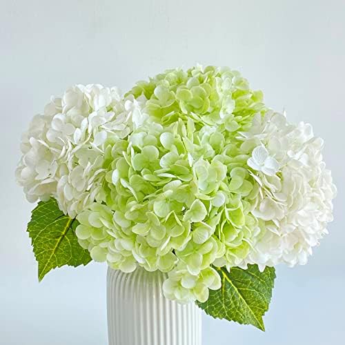 YalzoneMet Artificial Hydrangea Flowers 4 Pcs Set
