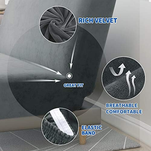 MAXIJIN Velvet Futon Cover Full Size Slipcover
