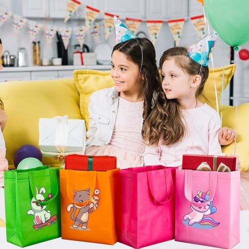 30 Pcs Reusable Gift Bags with Handles for Party Favors
