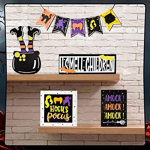 Hocus Pocus Decor Set - Halloween Tiered Tray Display