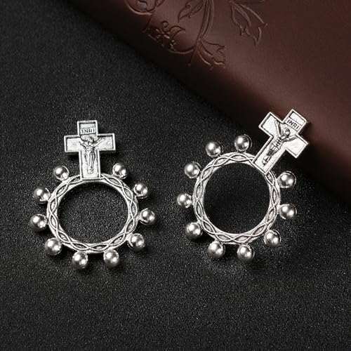 Finger Rosary Ring Pack of 24 for Baptism Favors