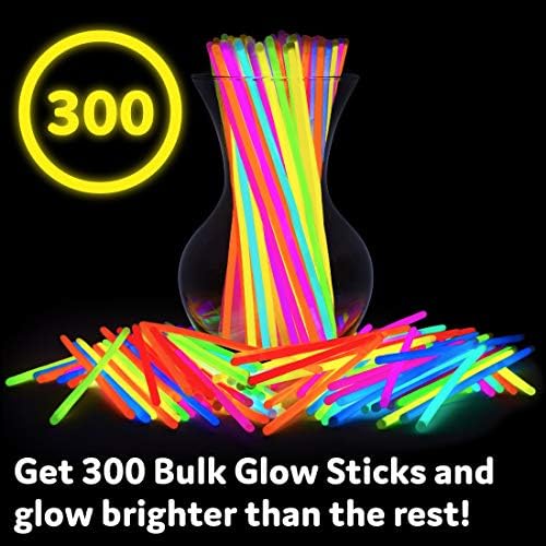 PartySticks 300 Ultra Bright Glow Sticks Jewelry Party Favor Pack