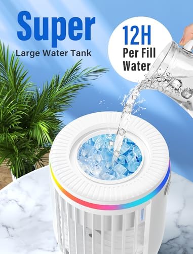 JYew Portable AC Unit with 4 in 1 Cooling and Humidifier