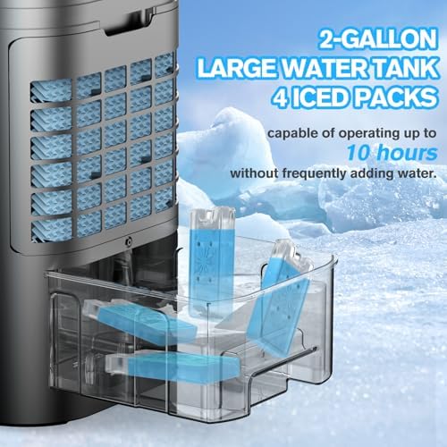 Flowbreeze 3-in-1 Portable AC Cooler with Remote and Oscillation